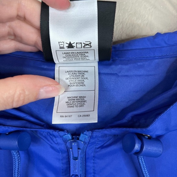 Disney Women Colorblock Marathon Vol Windbreaker Jacket Blue Yellow Size XL Co - Picture 10 of 15